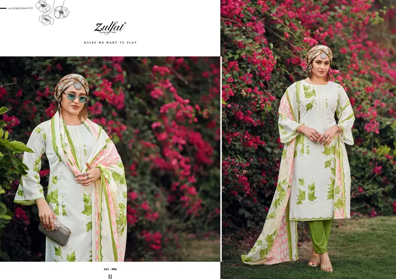 Iconic by Zulfat Pure Cotton Printed Dress Material Wholesale Market In Surat